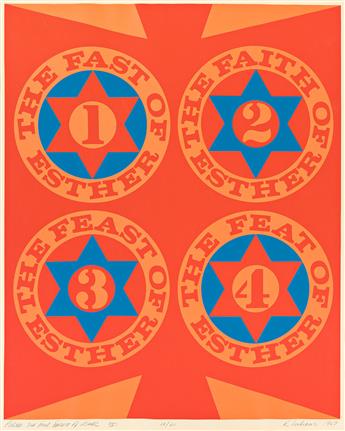 ROBERT INDIANA (1928 - 2018) Purim: The Four Facets of Esther (II).                                                                              